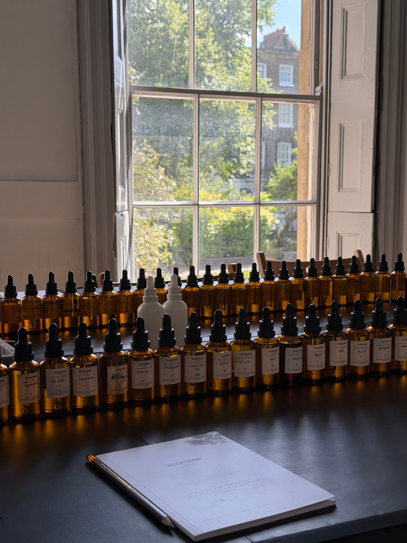 A workshop at the Scentâme perfume atelier in London