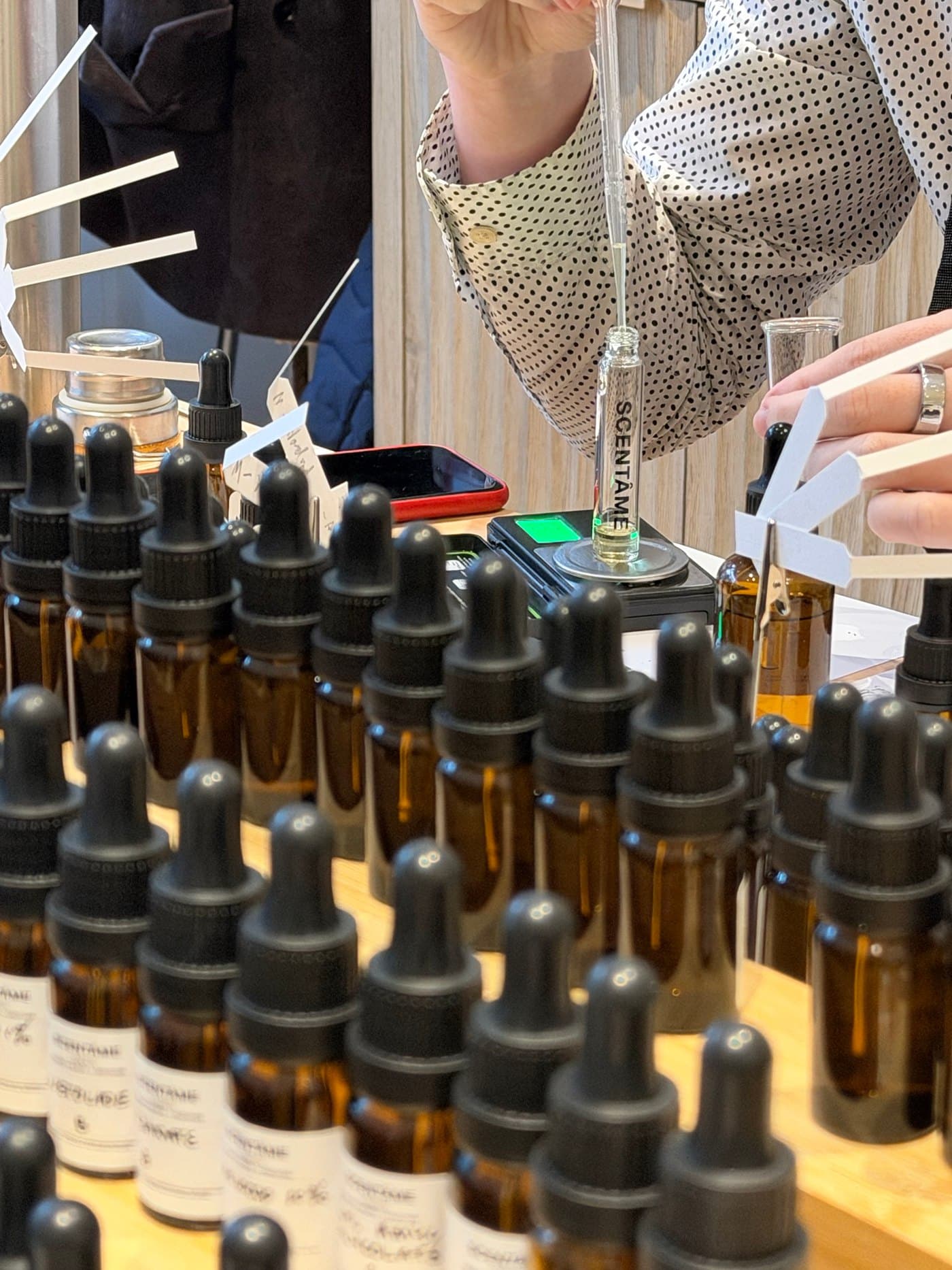 A workshop at the Scentâme perfume atelier in London
