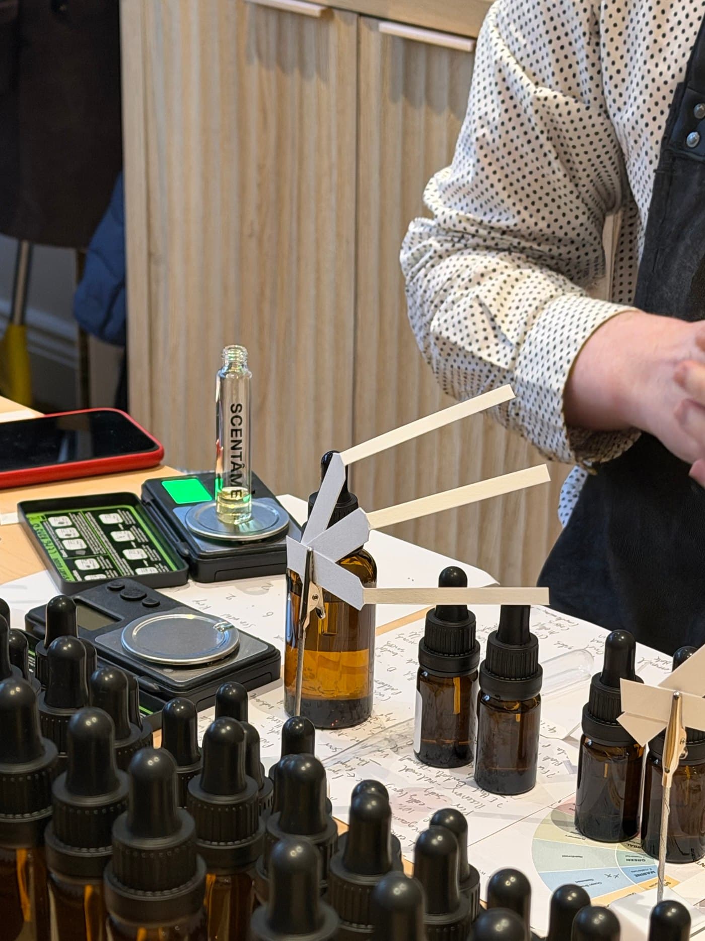 A workshop at the Scentâme perfume atelier in London