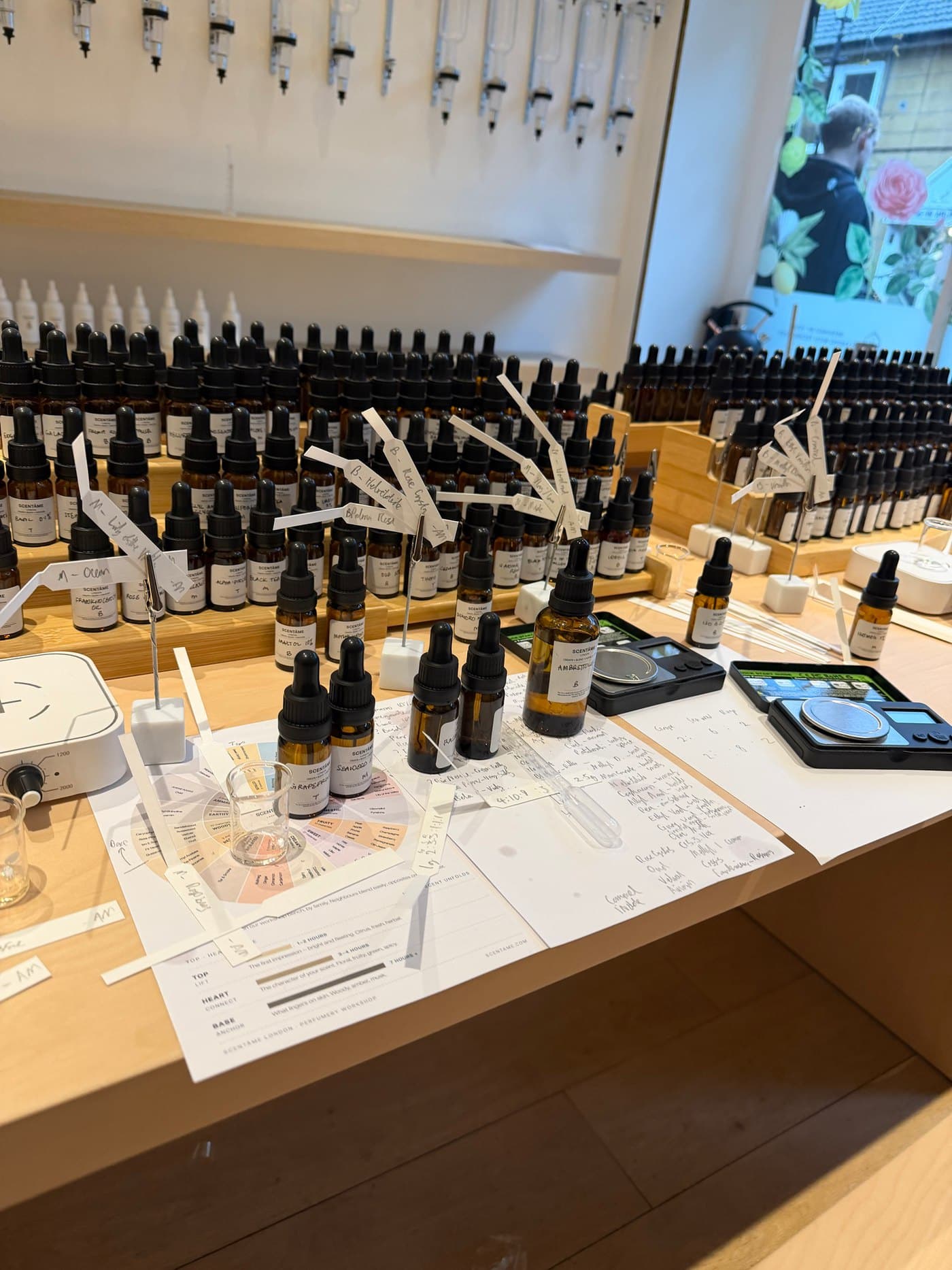 A workshop at the Scentâme perfume atelier in London