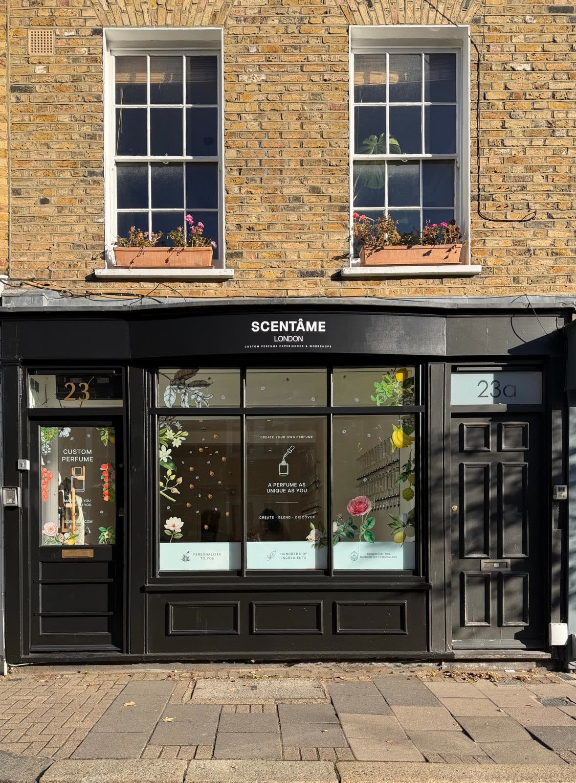 The Scentâme studio shopfront at 23 Arlington Way, Angel